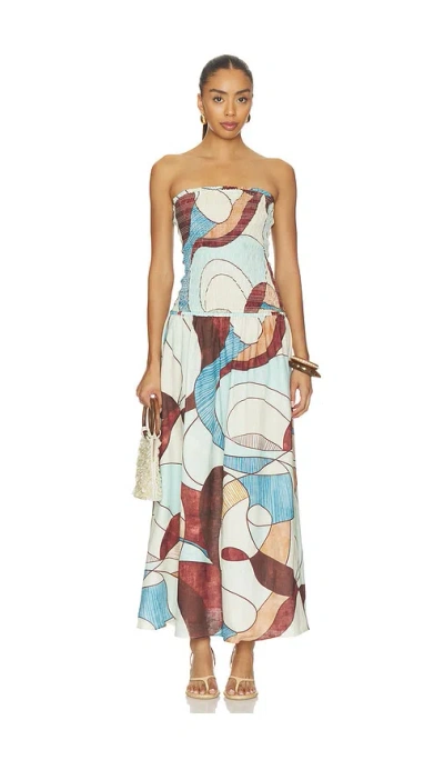 Roame. Millie Maxi Dress In Multi