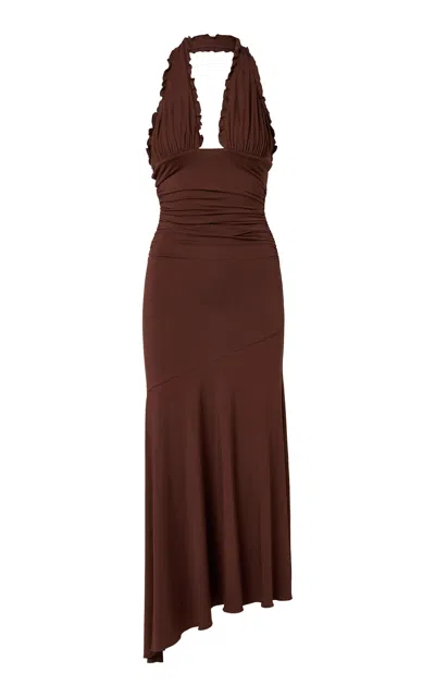 Roame. Roame Morgan Halter Dress In Brown