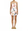 Roame. Sahara Dress In Multi In White