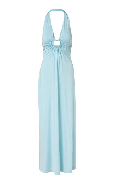Roame. Roame Sawyer Halter Maxi Dress In Blue