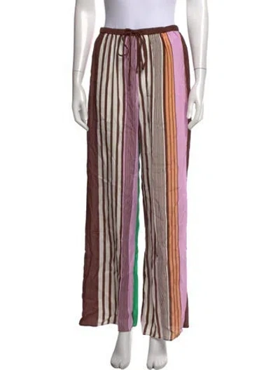 Pre-owned Roame. Striped Wide Leg Pants W/ Tags In Multicolor