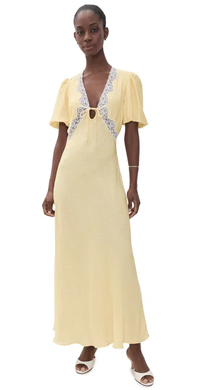 Roame. Sunny Midi Dress Citron Confetti