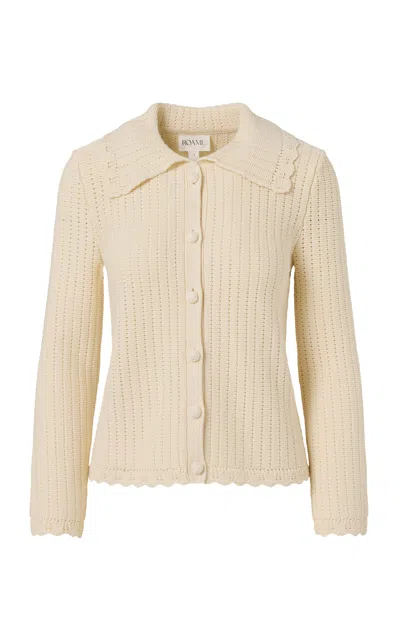 Roame. Roame Tilly Cotton Cardigan In Ivory