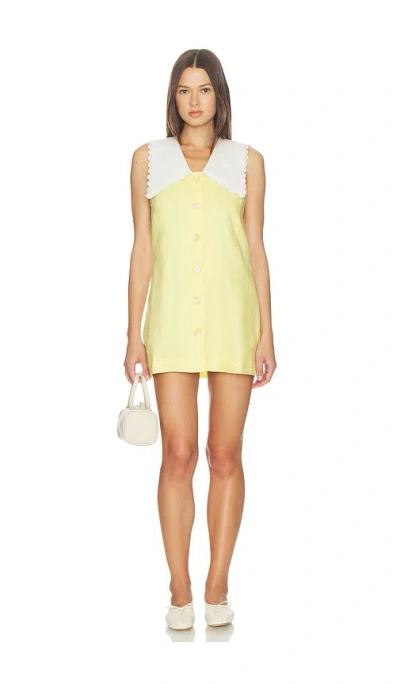 Roame. Valentina Mini Dress In Yellow