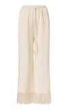 Roame. Roame Vali Fringe Straight Leg Pants In Neutral