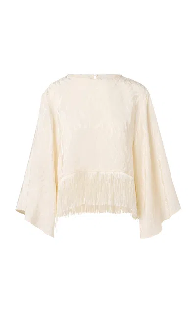 Roame. Roame Vali Jacquard Top In Neutral