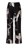 Roame. Roame Vixon Cheetah Bootcut Pants In Black