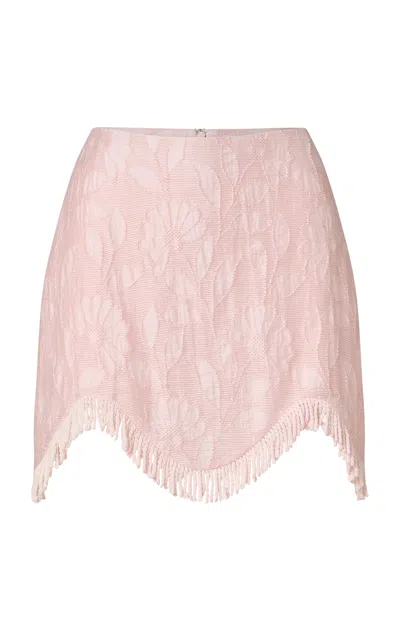 Roame. Roame Yasmin Tassel Mini Skirt In Pink