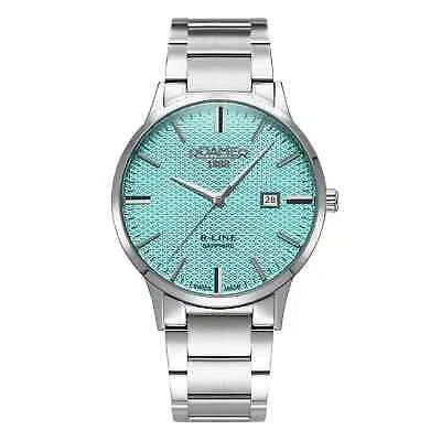 Pre-owned Roamer 718833 41 05 20 Men's R-line Classic Wristwatch In Silver/blue