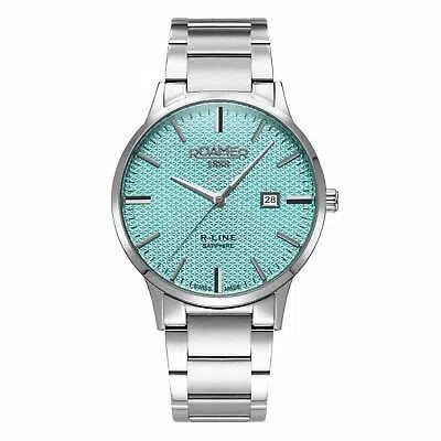 Pre-owned Roamer 718833 41 05 20 Men's R-line Classic Wristwatch In Silver/blue