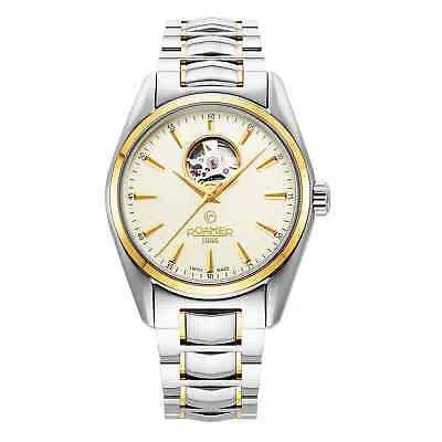Pre-owned Roamer 984985 47 35 20 Searock Master Champagne Automatic Wristwatch In Silver/gold
