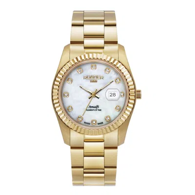 Pre-owned Roamer Ladies Watch Analog Quartz 852844 48 89 20 Amalfi Stainless Steel