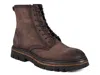 Roan Duty Plain Toe Boots In Brown