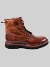 Roan Duty Plain Toe Boots In Brown