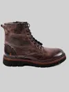 Roan Duty Plain Toe Boots In Brown