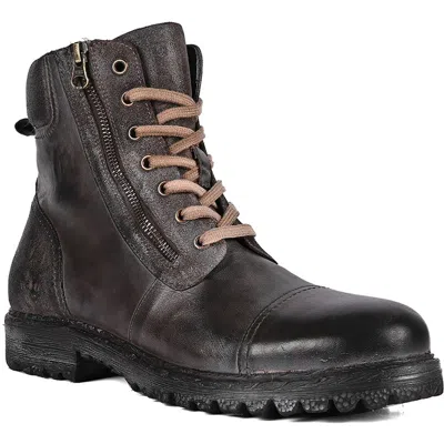 Roan Lowell Combat Boot In Black