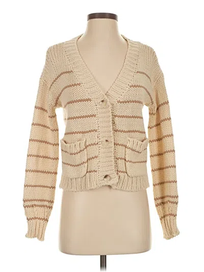 Pre-owned Roan + Ryan Cardigan Sweater In Brown
