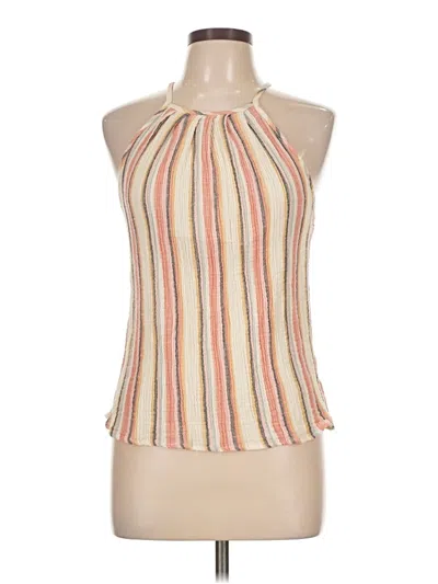 Pre-owned Roan + Ryan Sleeveless Blouse In Brown