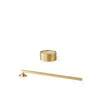 Roarcraft Brass Tealight Holder With Candle Snuffer - Set Of 2