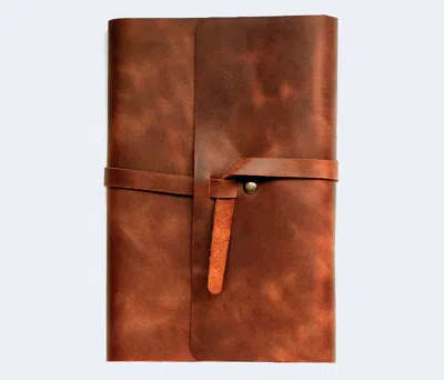 Roarcraft Brown Handmade Leather Book Cover