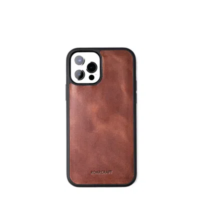 Roarcraft Brown Iphone Leather Case - Tobacco