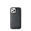 Roarcraft Grey Iphone Leather Case - Coal In Grey