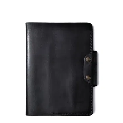 Roarcraft Hemingway Leather Notebook Organizer - Black