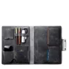 Roarcraft Leather Macbook Organizer - Grey In Grey