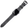 Roarcraft Men's Apple Watch Ultra Custom Made Leather Watch Strap - Grey In Grey