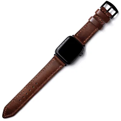 Roarcraft Men's Custom Made Apple Watch Strap - Antique Brown