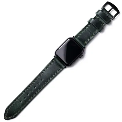 Roarcraft Men's Custom Made Apple Watch Strap - Forest Green