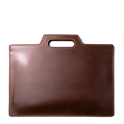 Roarcraft Men's Flat Design Leather Portfolio - Brown
