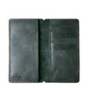Roarcraft Men's Green Iphone Leather Wallet Case - Tripolis - Emerald In Green