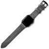 Roarcraft Men's Grey Apple Watch Leather Band - Antique Gray In Grey