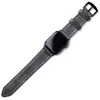 Roarcraft Men's Grey Custom Made Apple Watch Strap - Antique Gray In Grey