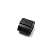 Roarcraft Men's Grey Leather Travel Watch Case - Coal - Single Watch Roll In Gray