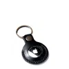 Roarcraft Men's Leather Airtag Case - Key Ring - Green In Green
