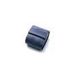 Roarcraft Men's Leather Travel Watch Case - Blue - Single Watch Roll In Blue