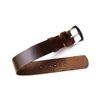 Roarcraft Men's Military Style Watch Strap - Antique Brown In Brown