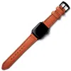 Roarcraft Men's Orange Apple Watch Ultra Custom Made Leather Watch Strap - Cognac In Orange