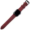 Roarcraft Men's Pink / Purple / Red Custom Made Apple Watch Strap - Burgundy In Pink/purple/red