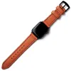 Roarcraft Men's Yellow / Orange / Brown Custom Made Apple Watch Strap - Cognac In Yellow/orange/brown