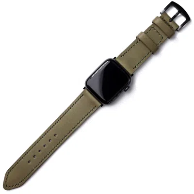 Roarcraft Women's Green Vegtan Leather Apple Watch Strap - Olive