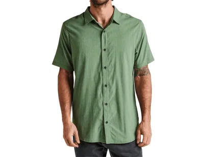 Roark Bless Up Breathable Stretch Shirt In Jungle Green In Multi