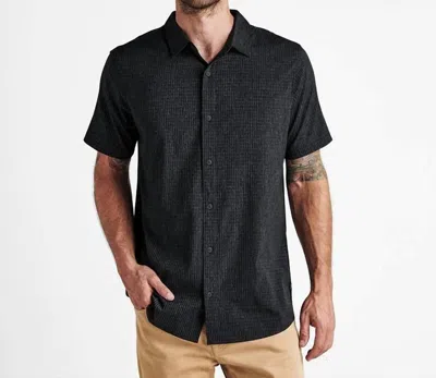Roark Bless Up Short Sleeve Button Down Shirt In Black