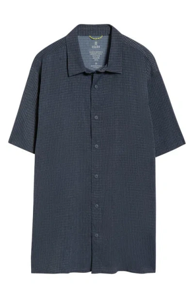 Roark Bless Up Short Sleeve Button-up Shirt In Blue