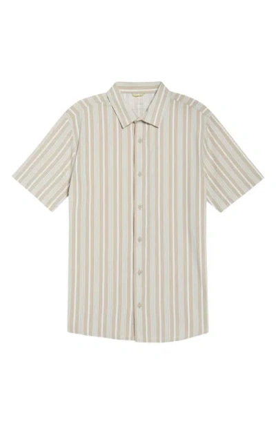 Roark Bless Up Short Sleeve Button-up Shirt In Neutral