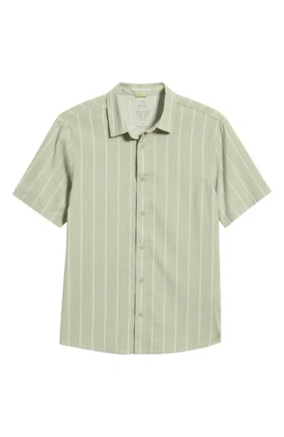Roark Bless Up Short Sleeve Button-up Shirt In Green