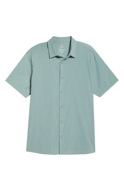 Roark Bless Up Short Sleeve Button-up Shirt In Green