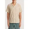 Roark Bless Up Trail Performance Short Sleeve Button-up Shirt In Neutral